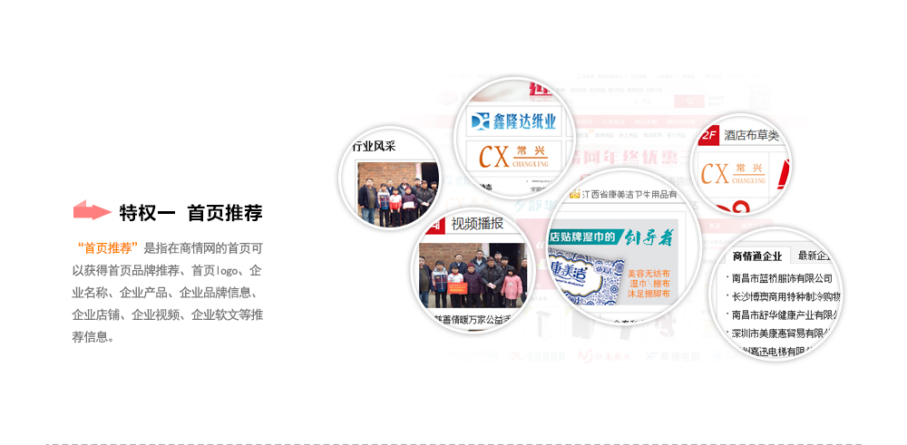 商情通会员特权一之'优先排名'